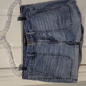Torrid Raw Edge Cutoff Denim Shorts